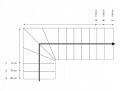 SCHODY MODUŁOWE DALLAS 300 CM ZABIEGOWE CZARNE