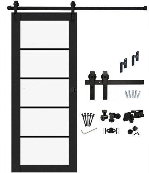 Drzwi Przesuwne Loftowe Szklone LOFT 40 KPL.