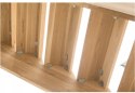 Schody Drewniane Dębowe Zabiegowe Prawe INOX