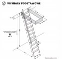 Schody Drewniane Przesuwne na Poddasze Drabinowe