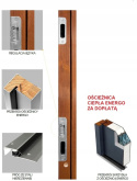 Ciepłe Drzwi Zewnętrzne Raffaello Primo 68mm kolory