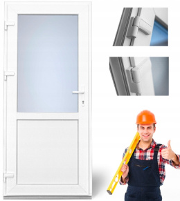 Drzwi PCV Zewnętrzne Białe 100 x 210
