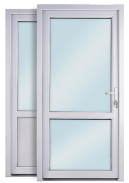 Drzwi PCV Zewnętrzne Białe 110 x 210