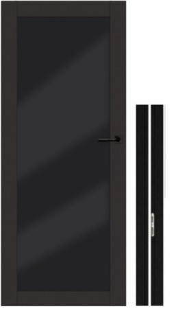 Drzwi Szklane Loftowe ROMA 70 z OŚCIEŻNICĄ Regulowaną