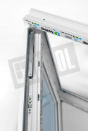 Okno PCV Plastikowe Typowe 2 Szybowe Białe Od Ręki 865 x 535