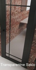 Drzwi Szklane Loftowe LOF30 z Ościeżnicą Regulowaną