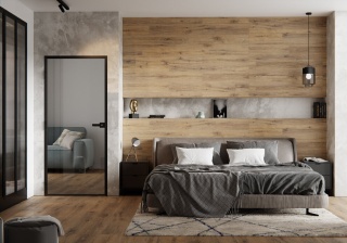 Drzwi Aluminiowe Float Slim Loft Komplet z Ościeżnica Szyba Przeźroczysta Bez Wzoru