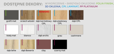 Drzwi Bezprzylgowe Mobi Voster RÓŻNE KOLORY