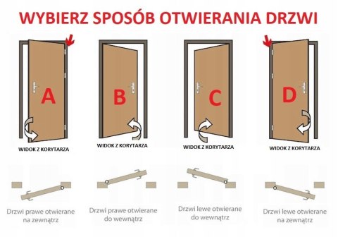 Ciepłe Drzwi Zewnętrzne LEO 01 80/90 cm Czyste Powietrze 72mm Kolory