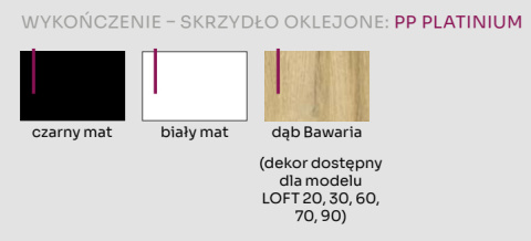 Drzwi Loftowe Bezprzylgowe LOFT 70 z Ościeżnicą Stałą