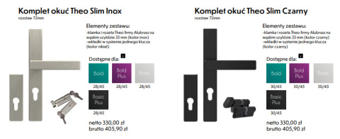 Drzwi Wejściowe do mieszkań BOLD na stare ościeżnice Pełne 80/90 cm Kolory