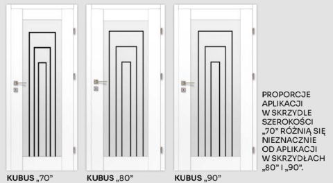 Drzwi Wewnętrzne Kubus Szklone Voster Przylgowe/ Bezprzylgowe Kolory