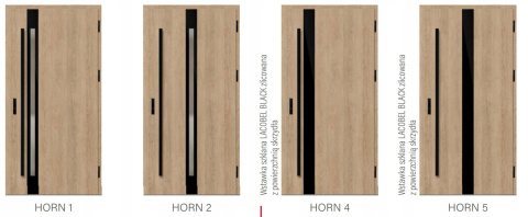 Drzwi zewnętrzne HORN 5 Thermo Erkado Ud=0,67-0,99 Warianty