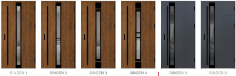 Drzwi zewnętrzne Singen 4 Thermo Erkado Ud=0,67-0,99 Warianty