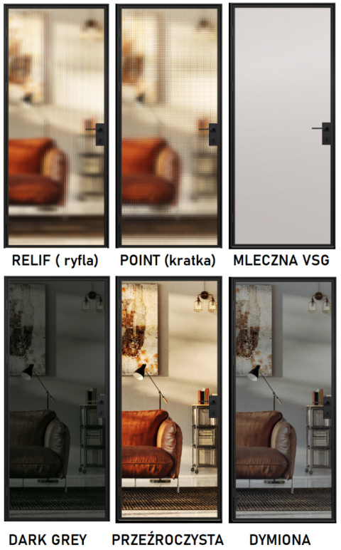Drzwi Erkado Loft Steel BASIC 1 Czarna Rama 1100x2080 Różne Szklenia lub NA WYMIAR Drzwi Erkado Loft Steel BASIC 1 Czarna Rama 1100x2080 Różne Szklenia lub NA WYMIAR
