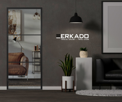 Drzwi Erkado Loft Steel BASIC 2 w ramie 1100x2080 Szpros Różne Szklenia Różne Kolory lub NA WYMIAR