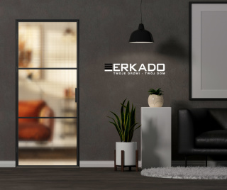 Drzwi Erkado Loft Steel BASIC 2 w ramie 800x2080 Szpros Różne Szklenia Różne kolory lub NA WYMIAR
