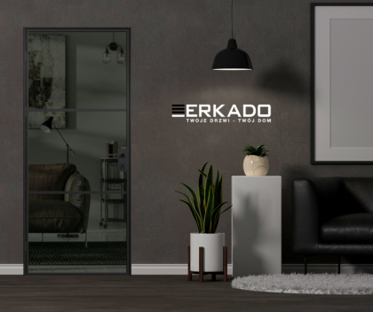 Drzwi Erkado Loft Steel BASIC 2 w ramie 900x2080 Szpros Różne Szklenia Różne kolory lub NA WYMIAR