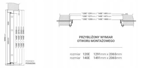 Drzwi Zewnętrzne Dwuskrzydłowe Antracyt 140 cm