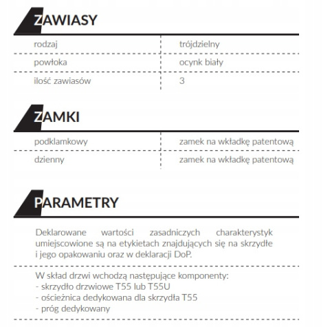 Drzwi Zewnętrzne Dwuskrzydłowe Antracyt 140 cm
