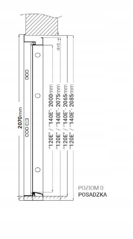 Drzwi Zewnętrzne Dwuskrzydłowe Antracyt 140 cm