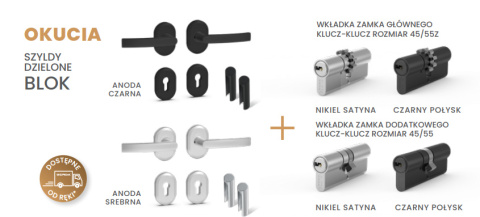 Drzwi Zewnętrzne GERDA TEMPO Płaskie 75mm SELECT Ciemny Antracyt Szybka Realizacja