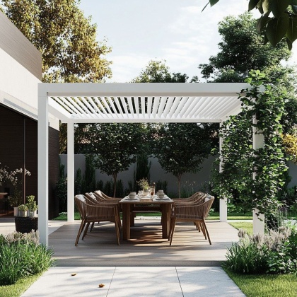 Pergola GERDA BIAŁA wolnostojąca 4m x 3m PREMIUM Dostępna OD RĘKI !