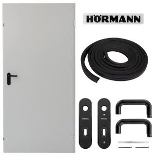 Drzwi Techniczne Szare Hormann ZK ISO 70cm 700 x 2000 RAL7035