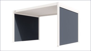 Roleta ZIP SCREEN antracyt 3m do pergoli Gerda Soleo
