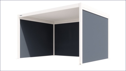 Roleta ZIP SCREEN antracyt 3m do pergoli Gerda Soleo Roleta ZIP SCREEN antracyt 3m do pergoli Gerda Soleo