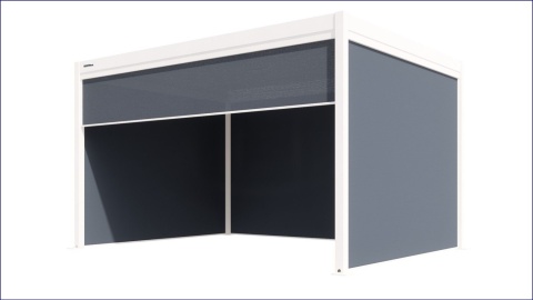 Roleta ZIP SCREEN antracyt 3m do pergoli Gerda Soleo Roleta ZIP SCREEN antracyt 3m do pergoli Gerda Soleo