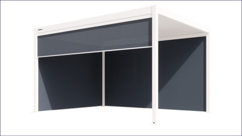 Roleta ZIP SCREEN antracyt 3m do pergoli Gerda Soleo Roleta ZIP SCREEN antracyt 3m do pergoli Gerda Soleo