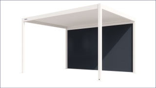 Roleta ZIP SCREEN antracyt 4m do pergoli Gerda Soleo