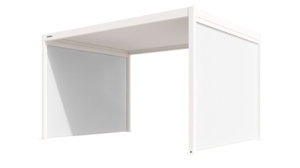 Roleta ZIP SCREEN biała 3m do pergoli Gerda Soleo