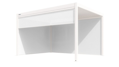 Roleta ZIP SCREEN biała 4m do pergoli Gerda Soleo