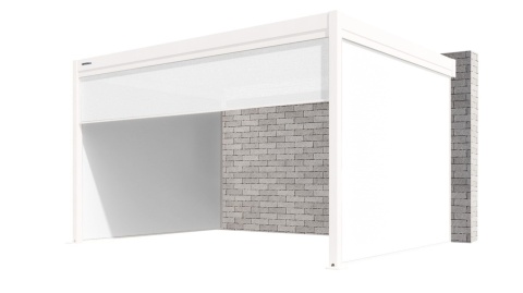 Roleta ZIP SCREEN biała 4m do pergoli Gerda Soleo Roleta ZIP SCREEN biała 4m do pergoli Gerda Soleo
