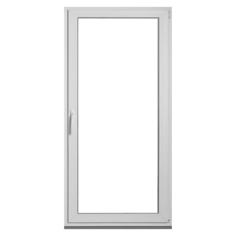 Ciepłe Okno Drzwi Balkonowe Drutex Rozwierno-Uchylne Trzyszybowe 865 x 2095 Różne Kolory