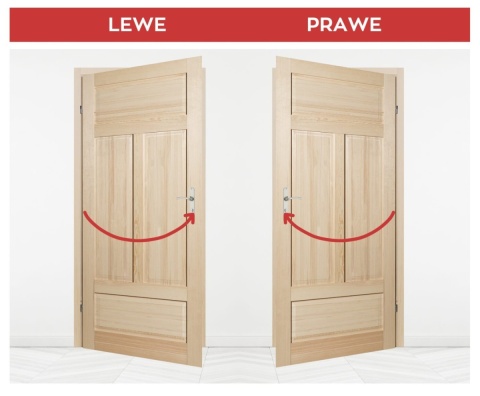 Drzwi Drewnianie Duo Loft Classic Sęczne Pełne Skrzydło 60 Prawe Outlet