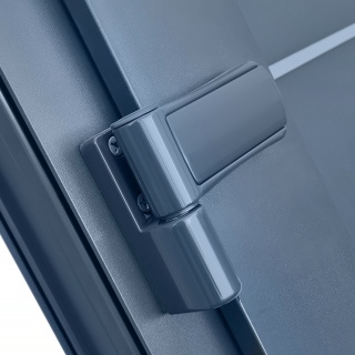 Drzwi Zewnętrzne Wejściowe PCV Pełne Antracyt INOX 100X210