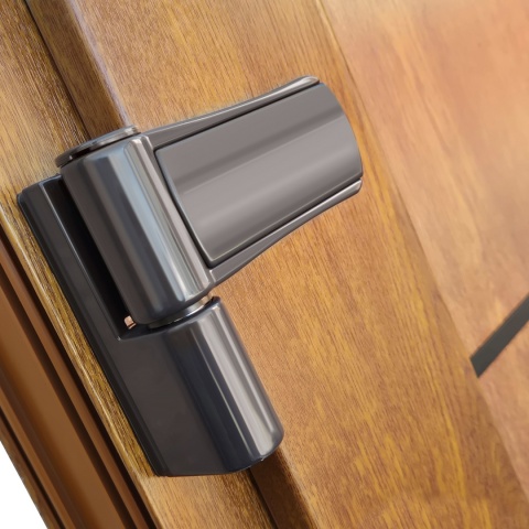 Drzwi Zewnetrzne Wejściowe Złoty Dąb Szyba PCV ORION 100X210