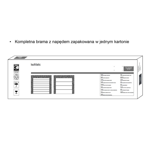 Brama 2500 x 2125 IsoMatic Garażowa Segmentowa Hormann z napędem Antracyt 7016 "L"
