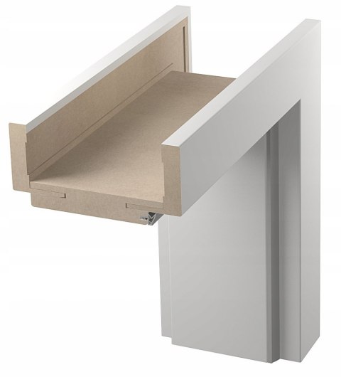 Drzwi Łamane DRE Fold Biały Mat 80 Prawe z Ościeżnicą Regulowaną 12-14cm OD RĘKI