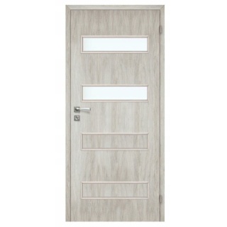 Drzwi Łazienkowe Milano Dąb Szary 80cm Prawe OD RĘKI Outlet