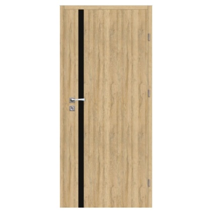 Drzwi Moderno Dąb Bawaria 80cm Prawe Lacobel Przylgowe OUTLET