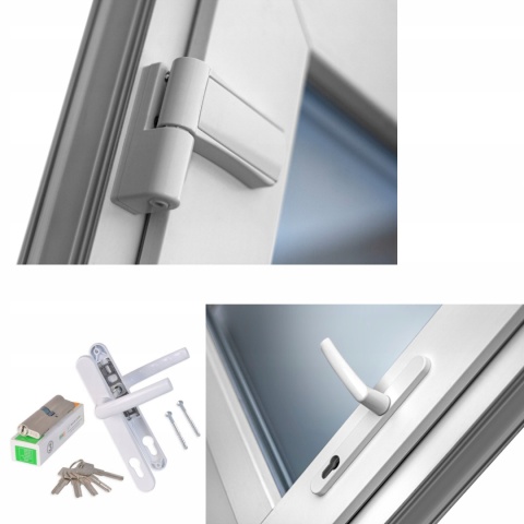 Drzwi PCV Zewnętrzne Białe 90 x 210 Drzwi PCV Zewnętrzne Białe 90 x 210