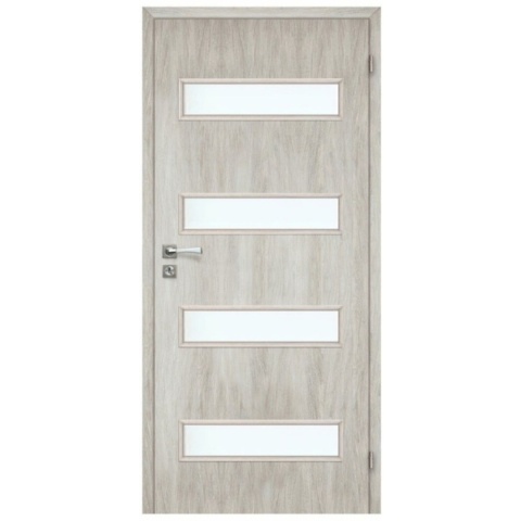 Drzwi Pokojowe Milano Dąb Szary 80cm Prawe OD RĘKI Outlet