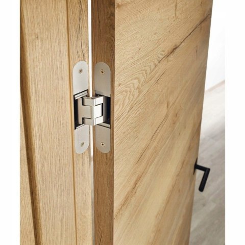 Drzwi Szklone LOFT 40 Biały Mat Szyba Mleczna Szprosy 90 Prawe OUTLET