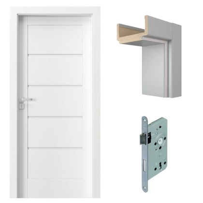 Drzwi Wewnetrzne Porta Verte Białe Ościeżnica Szybka Realizacja G.0 G.2 G.4