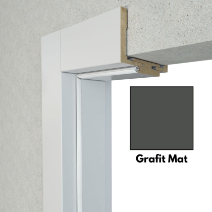 Ościeżnica Bezprzylgowa Grafit Mat Voster 10-14 mm 60 Prawa