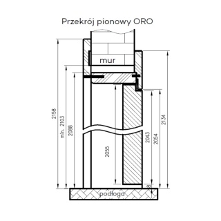 Ościeżnica DRE Regulowana Rewersyjna Kolory